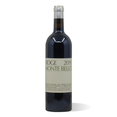 Ridge Santa Cruz Mountains Cabernet Sauvignon Monte Bello Vineyard 2019