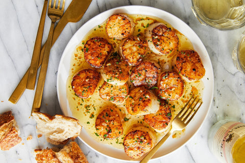 Seared Scallops with Lemon-Butter Sauce